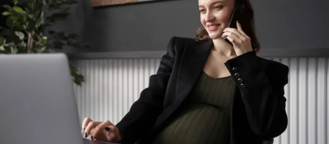 young pregnant woman